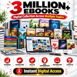 3 Million+ Ebooks + 3 Million PLR Articles Bonus with reseller rights | 3 M Ebooks bundle