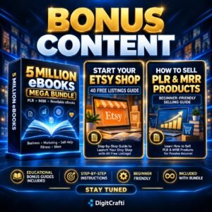 Mega eBook Bundle Plr Mrr, 5 Million eBooks Resellable Ebooks, Plr Ebooks Passive Income, Financial Ebooks, Best Seller eBooks, eBooks Self Love